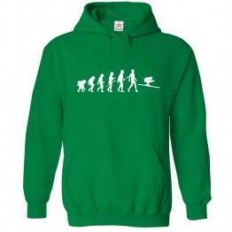 Ski Evolution Funny Kids & Adults Unisex Hoodie